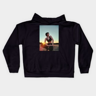 Sunset Self Portrait Kids Hoodie